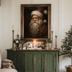 Victorian Santa Claus Portrait Print