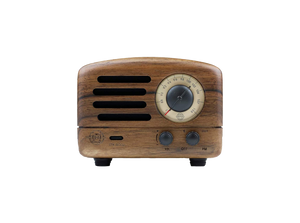MUZEN Retro Wood Portable FM Radio Bluetooth