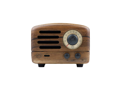 MUZEN Retro Wood Portable FM Radio Bluetooth