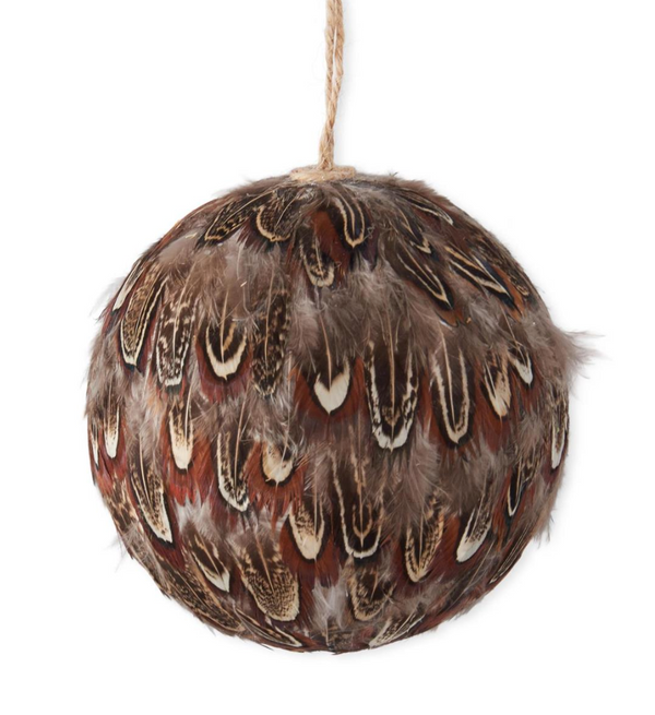 Brown Feather Ornament