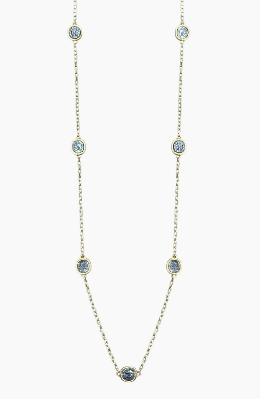 Mini Gold Pavia Station Necklace