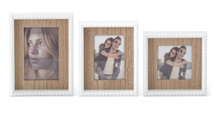 White Beaded Frame