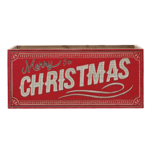 Christmas Wood Crate