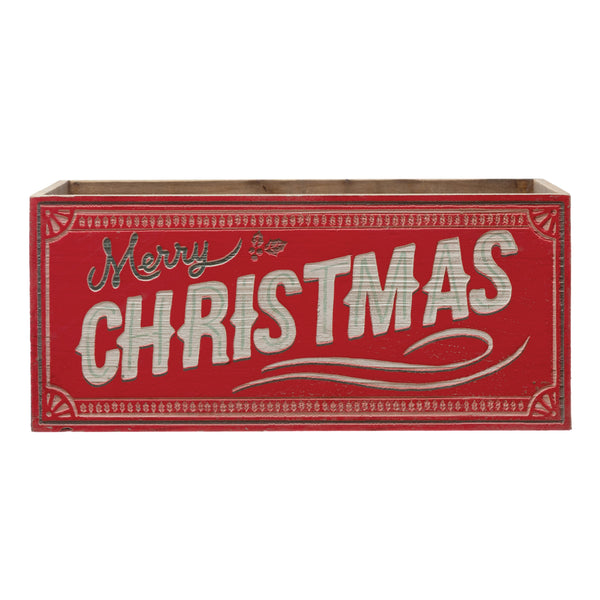 Christmas Wood Crate