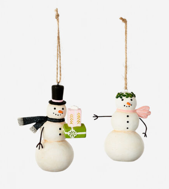 Snowman Ornaments Duo