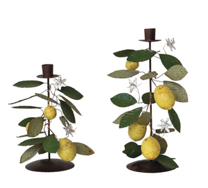 Lemon Taper Holder Set