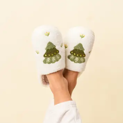 Tree Holiday Slippers