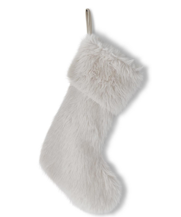 White Vegan Fur Stocking