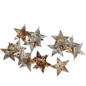 Rustic Tin Star Garland