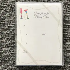 “Come Join Us For Holiday” Cheer Fill In (Stationery)