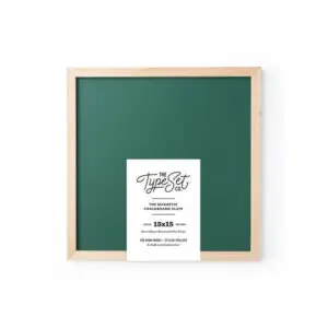 The Type Set Co.® Magnetic Chalkboard Slate, 15"x15" - Green