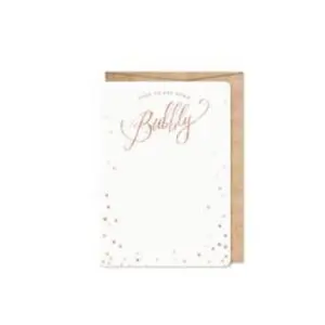 Rose Gold Bubbly Invitation (Stationery)