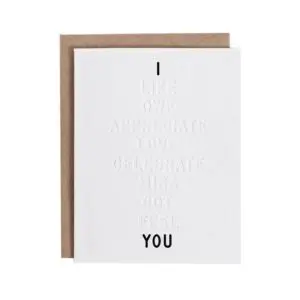 I __ You Color-In Greeting Card