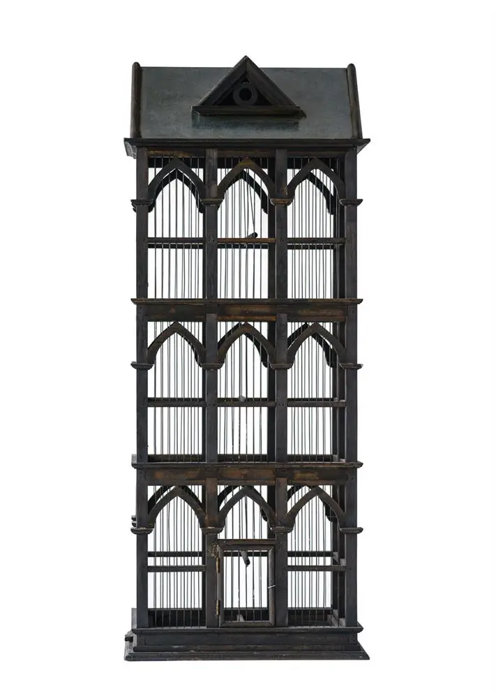 Mango Wood & Wire Birdhouse