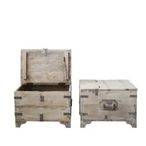 Reclaimed Wood & Metal Chest