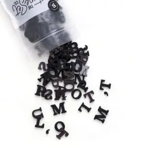 The Type Set Co.® Soft Magnetic Letters - Inky Black