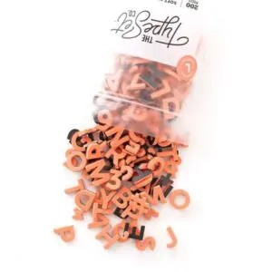 The Type Set Co.® Soft Magnetic Letters - Living Coral