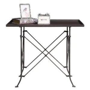 Metal Table, Rectangular with Bronze Finish (Display)