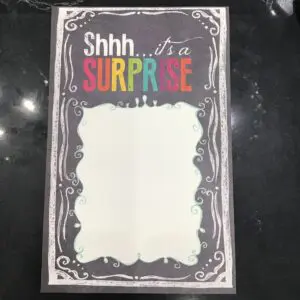 “Shh... It’s A Surprise” (Stationery)