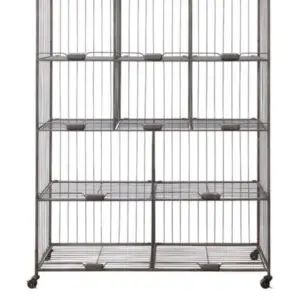 Metal Folding Shelf on Casters w/13 Compartments (Display)