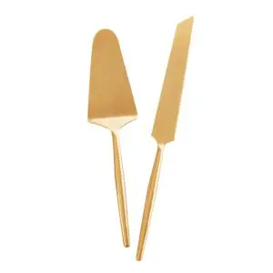 Cake Server Set - Matte Gold