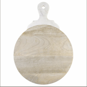 Wood Board with Marble Handle