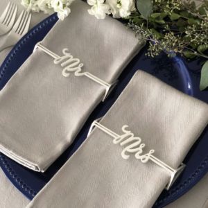 Mr. and Mrs. Napkin Wrap Set
