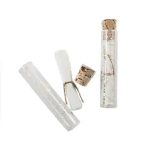Glass Vials w/Blank Parchment