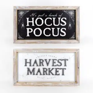 Hocus Pocus + Harvest Market Sign