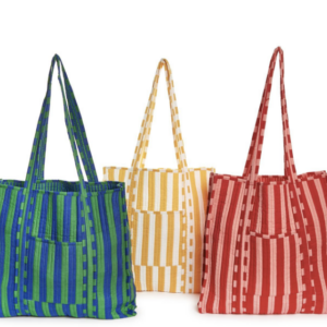 Two Tone Cotton Quilted Tote