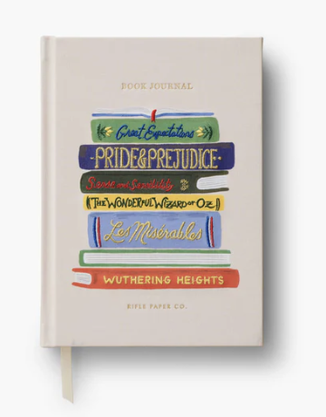 Book Club Embroidered Journal