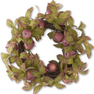 22" Speckled Apple Wreath