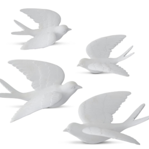 Resin Hanging Birds - Set of 4