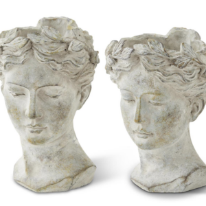 Cement Garden Goddess Planters