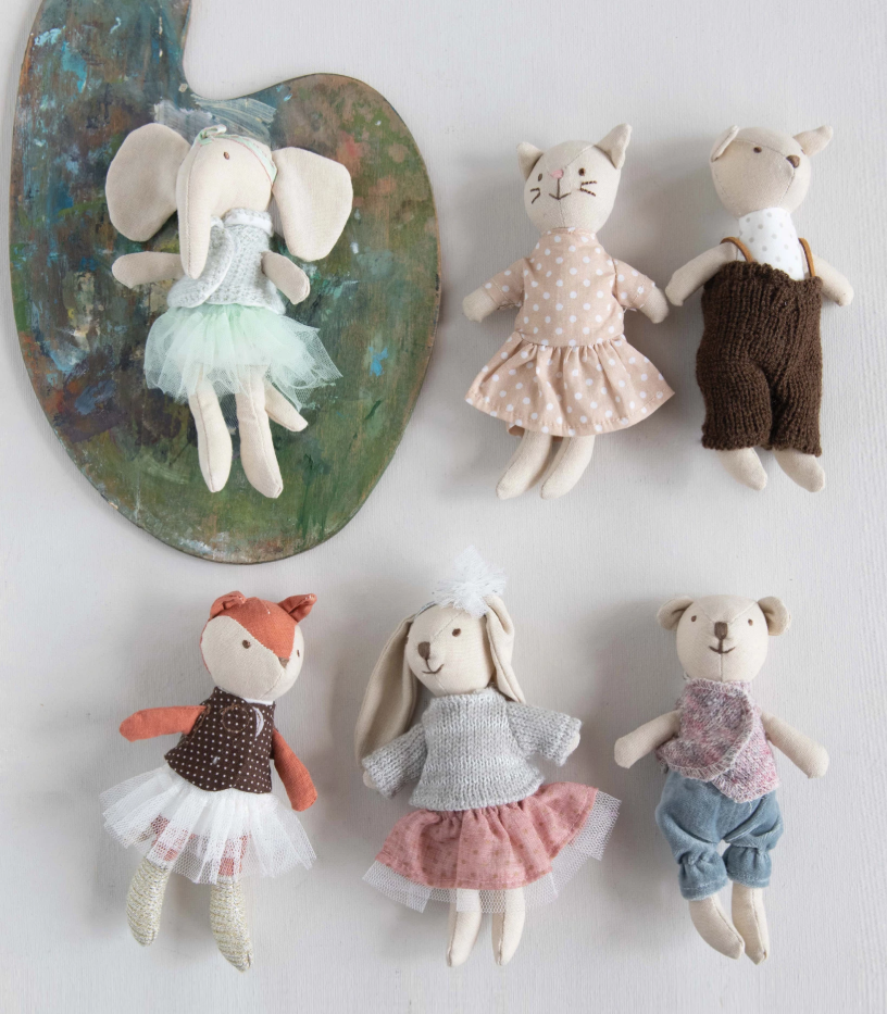 Cotton Linen Mini Animal