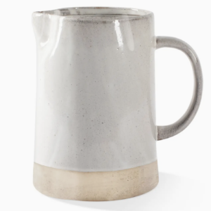 White Artisan Pitcher