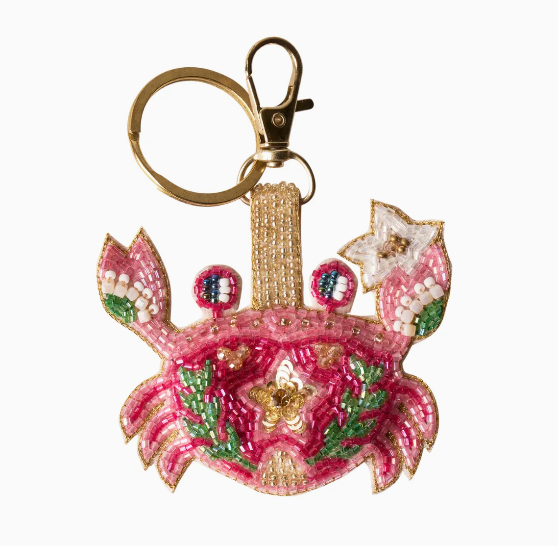 Beaded Keyring Crab