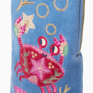 Velvet Sunglasses Pouch - Seafaring Crab