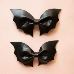 Leather Bat Hair Clip