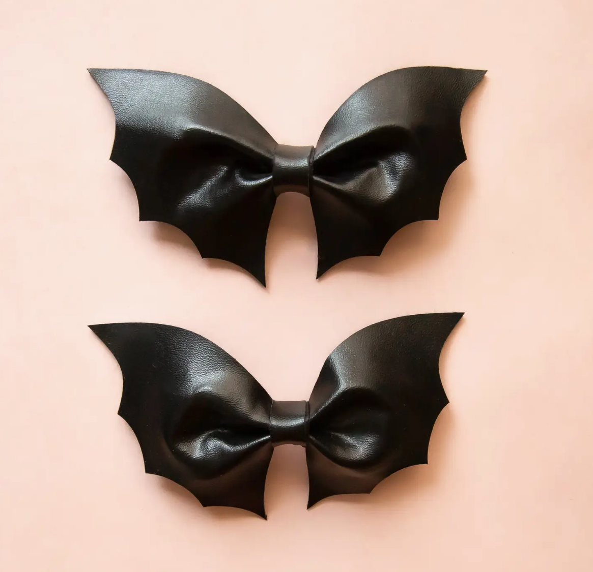 Leather Bat Hair Clip