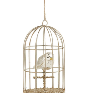 Mercury Glass Birdcage Ornament