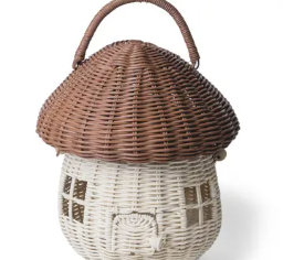 Mushroom House Basket