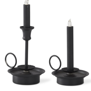 Large Black LED Candle