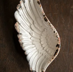 Rustic White Wing Tray