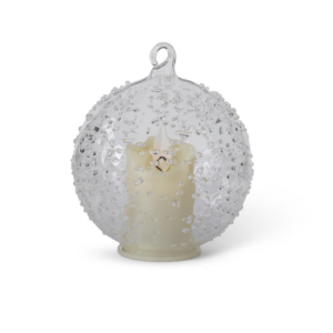 Glass Candle Ornament