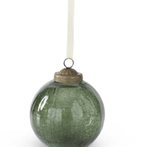 3in Green Crackled Ornament