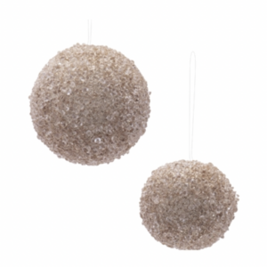 Beige Crystal Ornament