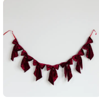 Velvet Bow Garland