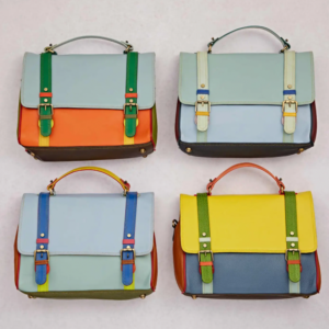 Large Multicolor Leather Bag