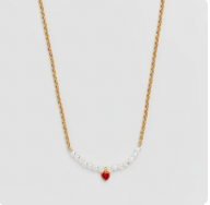 Heart Pearl Necklace